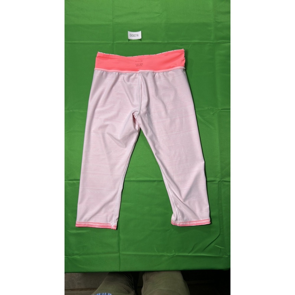 Energie Tribal Print Cropped Leggings Pink White Geometric Yoga Pants Womens M - Picture 8 of 8